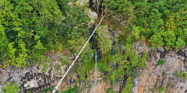 Ziplining nepalese bridge lavilleon adventure park (5)